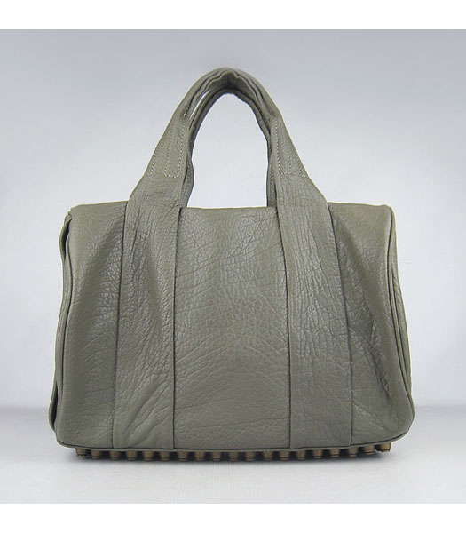 Alexander Wang Rocco Mini Duffle Top Handle Silver Grey